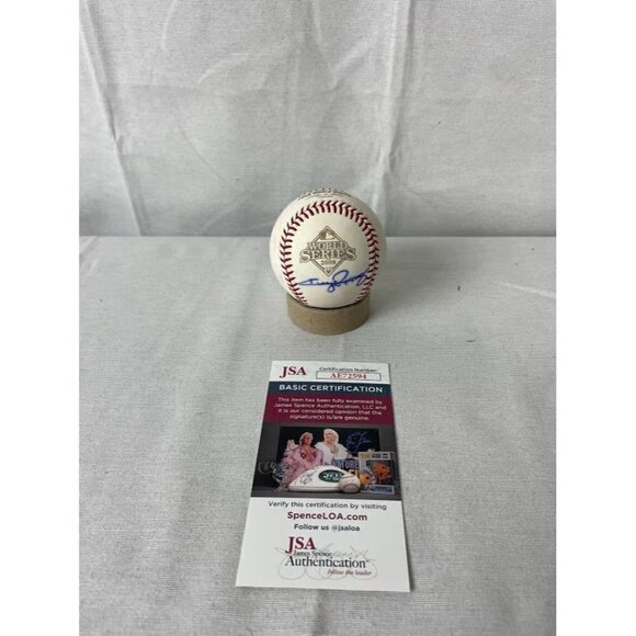 Jimmy Rollins signed autographed 2008 World Series Baseball Phillies JSA - Picture 1 of 3
